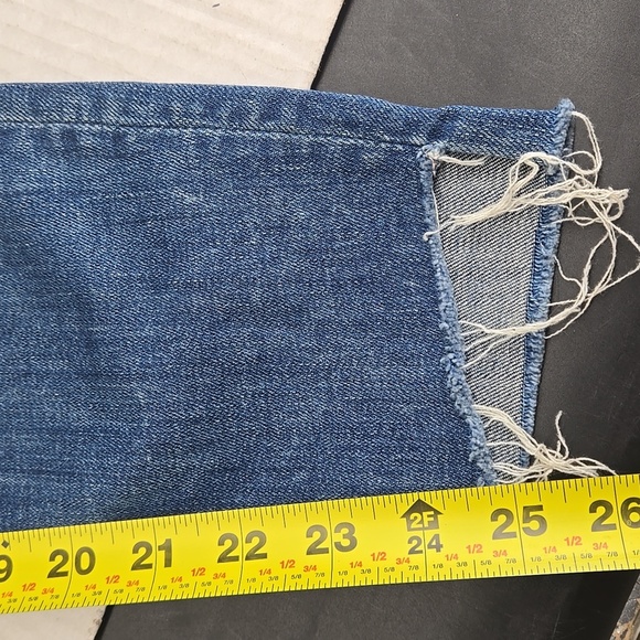 MOTHER Jeans Stunner Zip Ankle Step Fray 26W - Picture 6 of 12